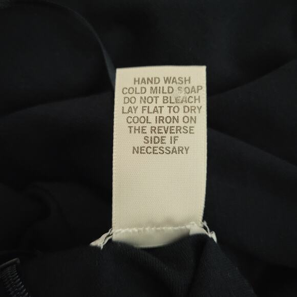 VTG Y2K Cache Beaded Halter Maxi Dress Navy Small Evening Prom Formal Gown READ - Picture 16 of 16